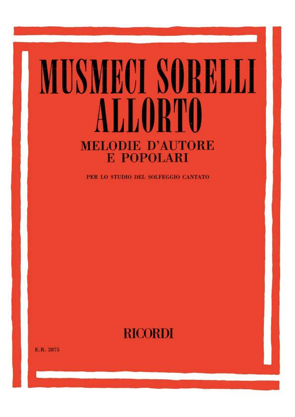 Melodie D'Autore E Popolari Per Lo Studio Del - opera